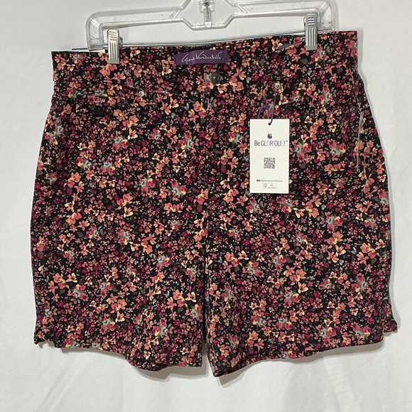 Gloria Vanderbilt Pants - Gloria Vanderbilt Amanda NWT Womens Floral Fairy Garden Shorts Sz 14
